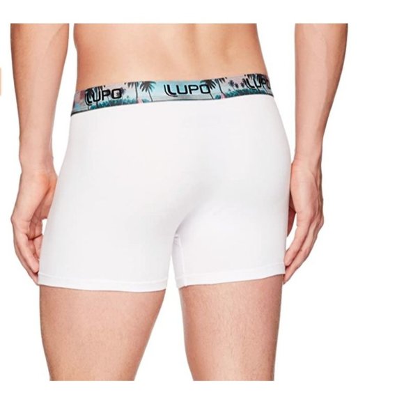 Lupo Mens Tropical Fashion Stretch Cotton Boxer Brief Underwear Size L NWOT - Picture 2 of 2